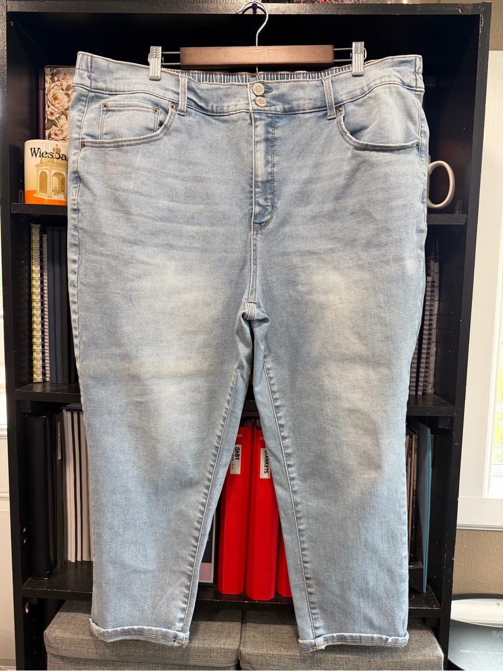 Terra & Sky Light Blue Ankle Crop Jeans